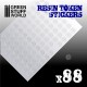 88x Resin Token Stickers 15mm