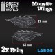 2x Resin Monster Wings - Large