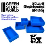 5x Containment Moulds for Bases - Square