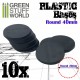 GSW Plastic Bases - 10x Round 40 mm