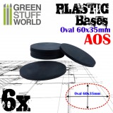 GSW Plastic Bases - 6x Oval 60x35mm AoS