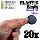 GSW Plastic Bases - 20x Round Lip 30mm