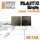 GSW Plastic Bases - 10x Square 40x40 mm