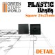 GSW Plastic Bases - 20x Square 25x25 mm 