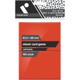 Koszulki na karty Rebel (63,5x88 mm) Classic Card Game, 100 sztuk, Czerwone