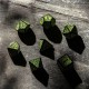 Kości RPG Celtyckie 3D Czarno-zielone (7)