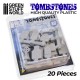 20x Gravestones Plastic Set