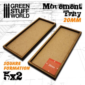 MDF Movement Trays 20mm 5x2