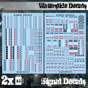 Waterslide Decals - Robot Signals