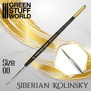 GOLD SERIES Siberian Kolinsky Brush - Size 00