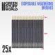 25x Disposable Weathering Brushes