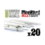 ABS Plasticard - Profile - 20x Variety Pack