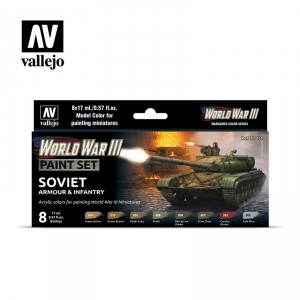 Vallejo WWIII Paint Set: Soviet Armour & Infantry