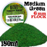 Static Grass Flock 6 mm - Medium Green - 180 ml