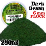 Static Grass Flock 6 mm - Dark Green - 280 ml
