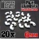 Plasticard Pipe ELBOWS 6mm