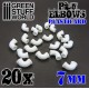 Plasticard Pipe ELBOWS 7mm