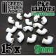 Plasticard Pipe ELBOWS 9mm