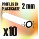 ABS Plasticard - Profile TUBE 2 mm