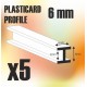 ABS Plasticard - Profile H-Beam Columns 6mm