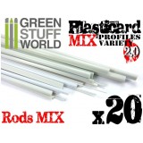 ABS Plasticard - Profile - 20x RODs Variety Pack