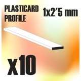 ABS Plasticard - Profile PLAIN 2.5mm