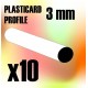 ABS Plasticard - Profile ROD 3 mm