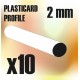 ABS Plasticard - Profile ROD 2 mm