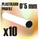 ABS Plasticard - Profile ROD 0'5mm