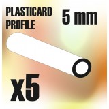 ABS Plasticard - Profile TUBE 5mm
