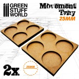 MDF Movement Trays 25mm 2x2 - Skirmish Lines