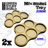 MDF Movement Trays 32mm x5 - Skirmish