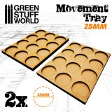 MDF Movement Trays 25mm 3x4 - Skirmish Lines