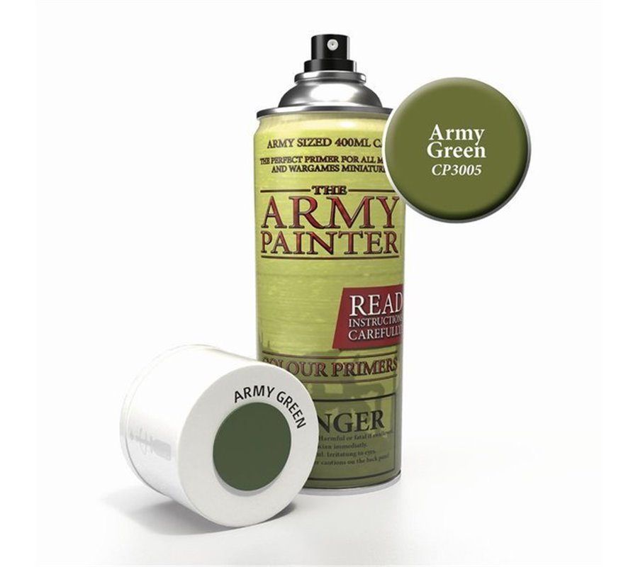 Colour Primer Army Green Spray