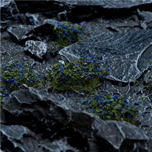 Gamers Grass Tufts: Blue Flowers