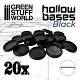 Hollow Plastic Bases - BLACK