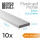 uPVC Plasticard - Thin 0.50mm x 3mm