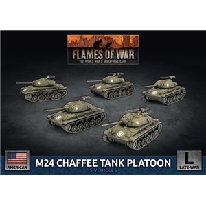 M24 Chaffee Tank Platoon (x5 Plastic)
