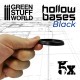 Hollow Plastic Bases - BLACK 50mm