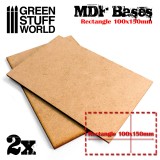 MDF Bases - Rectangular 100x150mm - Pack2