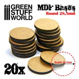 MDF Bases - Round 28,5 mm