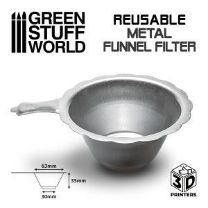 Reusable metal resin filter