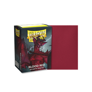 Dragon Shield Standard Matte Sleeves - Blood Red (100 Sleeves)