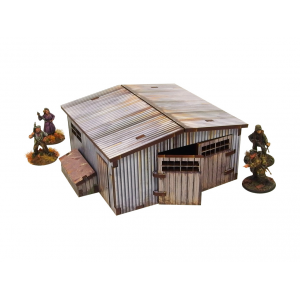 WW2 Normandy Large Tin Shed