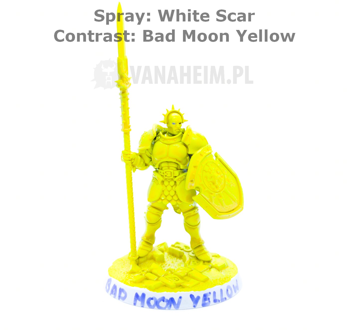 Citadel Contrast: Bad Moon Yellow On White Scar Spray