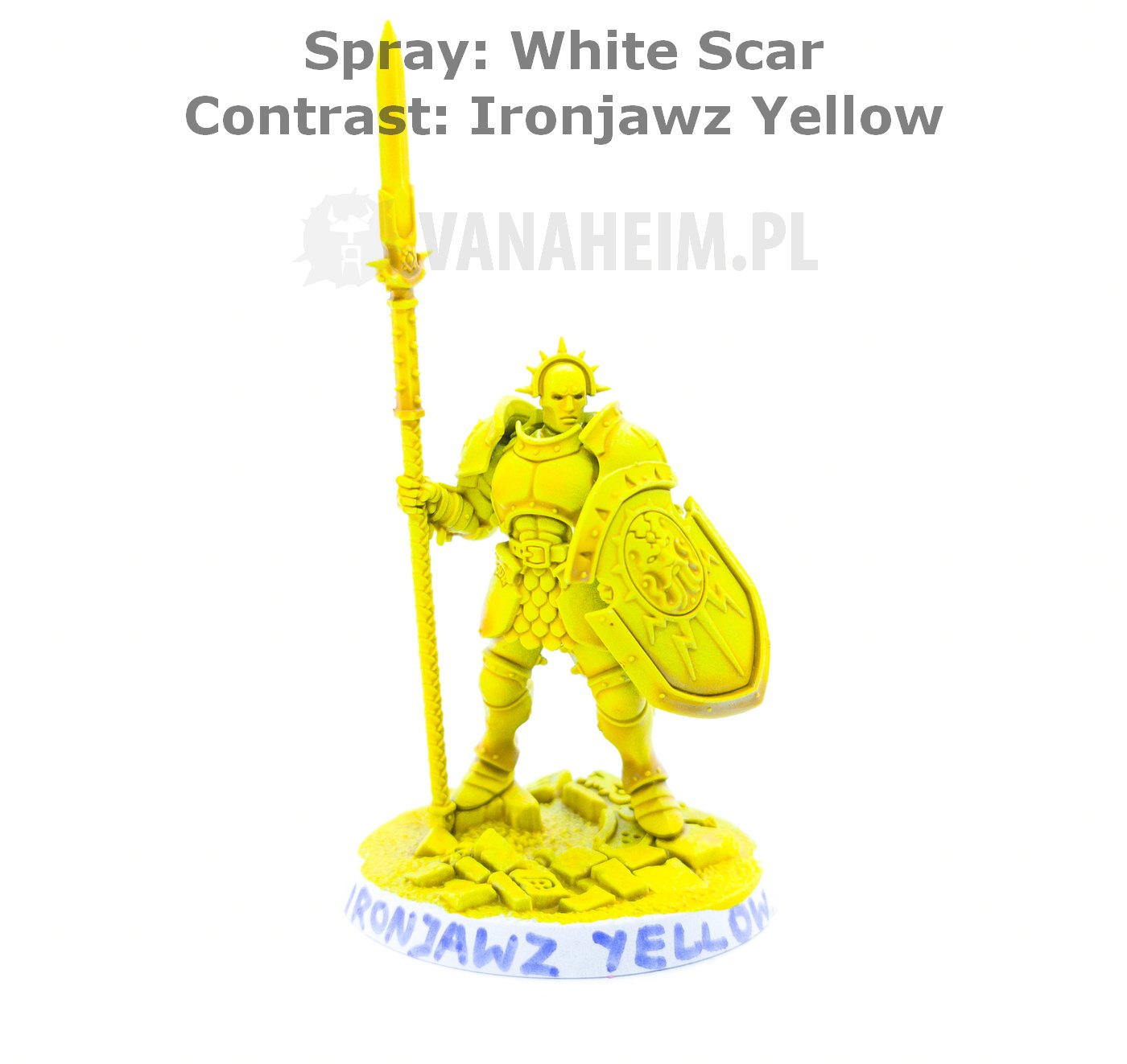 Citadel Contrast: Ironjawz Yellow On White Scar Spray