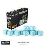 Bolt Action Orders Dice Pack - Blue (12)