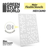 Flexible Stencils - HEX CAMO (4x5mm)