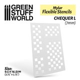 Flexible Stencils - CHEQUER L (7mm)