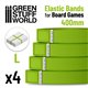 Elastic Bands for Board Games 400mm - Pack x4